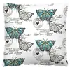 Funda de almohada de felpa corta de mariposa para el hogar transfronteriza, funda de almohada con estampado digital de gráfico de dibujos animados, cojín de almohada