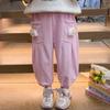 Pantalones para Niñas Primavera y Otoño 2025 Nuevos Pantalones Deportivos Casuales para Niños Niños de Talla Pequeña y Mediana Pantalones Deportivos de Otoño para Niñas Pantalones para Niñas