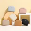 Portatarjetas de Acordeón Estilo Mini Concha de Gama Alta Pu Ranura Múltiple para Tarjetas Taomicmic Simple Estilo Ins Portatarjetas de Moda Portatarjetas de Identificación