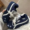 Zapatos de Plataforma Versátiles de Nicho Estilo Coreano para Mujer 2026 Nuevo Otoño Chic Zapatos Blancos de Suela Gruesa Zapatos Deportivos Alemanes para Estudiante