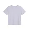 Camiseta Infantil de Secagem Rápida com Manga Curta, Cor Lisa, Gola Redonda, Top Esportivo de Verão, Respirável e Absorvente de Suor, para Meninos e Meninas, Atacado de Roupas Infantis