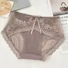 Nueva Selección de Bragas de Malla con Lazos para Mujer, Transpirables y Dulces, Braguitas de Encaje Calado de Cintura Media