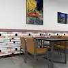 Papel de Parede para Loja, Papel de Parede para Parede de Catering Comercial, Adesivos de Parede, Adesivos de Rodapé de Parede Retrô, Adesivos de Parede Autoadesivos, Espessura Estilo Chinês