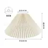 Pantalla de Lámpara Grande de Tela Plegada para Lámpara de Pie de Kdcm Homestay, Accesorios Desmontables DIY para Pantalla de Lámpara de Hotel, Lámpara Colgante de 45cm