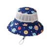 Sombrero de Protección Solar para Niños Sombrero de Sol para Niño Verano Malla Fina Transpirable Sombrero Grande Sombrero de Pescador para Bebé Niño de Dibujos Animados Sombrero Cubo
