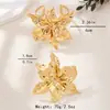 Venta Caliente Transfronteriza Personalizado Exagerado Moda Flor Grande Pulsera Anillo Conjunto Adecuado para Mujeres para Usar en Fiestas Diarias