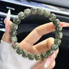 Pulsera de Bodhi Estrella-Luna de Material de Jade Piedra de Hainan para Hombres, Cuentas de Bodhi Auténticas de Múltiples Tesoros para Jugar y Coleccionar, Cuentas de Oración Budistas y Pulsera para Mujeres