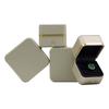 Caja de Joyería de Cuero PU de Alta Gama con Borde Dorado, Caja para Anillos, Caja para Colgantes de Collar, Caja de Embalaje para Joyería, Venta al por Mayor en Existencia