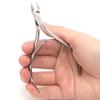 Tijeras de Acero Inoxidable Personalizadas Convenientes 8716 para Cutícula para Eliminación de Callos en Casa y Herramienta de Cuchilla de Pedicura con Microdermoabrasión Dentada Cortauñas