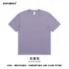 Fornecimento ao vivo camiseta de algodão pesado manga curta 230 gramas cor sólida solta masculina e feminina camisa base camisa de publicidade personalização
