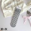 Calcetines de verano para mujer, de malla, con encaje, con lazo y punta ondulada, en tubo, transpirables y absorbentes del sudor, al por mayor