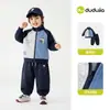 Celebrando el Día Nacional 1 Pieza 10% de descuento Colección de Conjuntos Conjunto Infantil Dudu Sudadera y Pantalones de Otoño para Niños