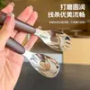 Acero inoxidable 316 con veta de madera juego de cuchara y tenedor para niños cuchara de lingote portátil cuchara para comida de bebé cuchara para comer para niños pequeños