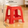 Taburete de plástico para uso doméstico, taburete alto engrosado para adultos, elegante, simple, económico, taburete de mesa de comedor, banco pequeño, silla, taburete bajo al por mayor