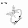 Anillo de mariposa de moda transfronteriza para mujer, diseño de nicho, sentido de la personalidad de alto nivel, anillo de temperamento de viento frío de Europa y Estados Unidos, joyería