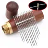 Agujas sin enhebrar para personas mayores y ciegas, Agujas de coser a mano sin enhebrar, Juego de caja de aguja e hilo para coser en casa