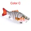 Cebo Luya de 10 cm multi-sección pez plástico cebo duro 15.5g siete secciones Luya cebo de imitación segmento tiro largo cebo falso cebo de pesca