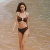 Traje de baño para mujer Transfronterizo Europeo y Americano Retro Lunares Pecho Pequeño Dividido Traje de baño Lindo Pequeño Aroma Tubo Superior Bikini Bikini