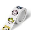 Nuevas pegatinas en rollo de gatito con diseño de Yin Yang Qi, pegatinas con expresión facial de Hello Kitty, divertidas pegatinas talladas en arena para estudiantes, cuentas al por mayor