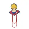 Dragon Ball Grapas Grandes Suministros de Oficina Grapas Creativas Lindas Pines en U Marcadores de Libros de Dibujos Animados de PVC Venta al por Mayor