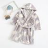 Albornoz infantil otoño e invierno Nuevo pijama infantil de franela para niños y niñas niños polar coral doble cara ropa de hogar polar