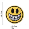Parches de Tela Bordados, Insignias Bordadas por Computadora, Parches Premium DIY de Horror Emoji para Decoración de Ropa