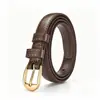 Estilo de Viaje Sofisticado y Moderno~ Cinturón de Cuero Negro para Mujer 2026 Nuevo Accesorio para Falda ins Cinturón de Cintura Simple Versátil