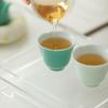 Taza de Té de Cerámica con Borde Floral, Color Sólido, Estilo Moderno Simple, Taza Individual, Paredes Delgadas, Jingdezhen
