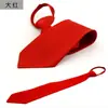 Corbata de cremallera Lazy Tie para Hombres y Mujeres Formal de Negocios Fácil de tirar Trabajo Boda Rojo Negro Borgoña Azul Marino
