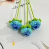 Rosas de Burbuja Tejidas a Crochet Hechas a Mano para Decoración de Fotografía en Casa Rosas Tejidas de Lana Recuerdos de Boda Rosas al por Mayor