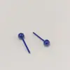 Nuevos pendientes de biocerámica, tachuelas para perforaciones de oreja, varillas de cerámica multicolor de alta gama, pendientes que se pueden usar al dormir sin quitárselos