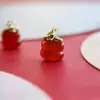 Colgante de ágata roja caqui gota pequeña deslizamiento sur caqui rojo pequeño deslizamiento collar pulsera accesorios de joyería diy colgante