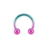 Anillos para Pezón Europeos y Americanos Transfronterizos de Acero Inoxidable 316L con Diseño de Goteo de Aceite, Barras Rectas con Forma de Corazón y Mariposa para Piercing Corporal