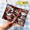 Caderno Original Cartoon A7 Acrílico de Folhas Soltas, Caderno de Estudante Anime Estética Fofa Feminina
