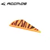 Pluma de flecha arco y flecha DIY patrón de tigre gota de agua 2 pulgadas adhesivo fibra de vidrio carbono aluminio varilla flecha suministros accesorios
