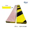 Venta al por mayor de fábrica Tira Anticolisión de Poliuretano PU Tira Protectora Plana Tira de Advertencia Autoadhesiva Alternando Negro y Amarillo