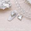 12 x 13 coração torto arte de unha Cristal coração torto diamante pontiagudo joia explosões de gelo amor Super Brilho broca de unha atacado