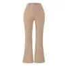 2026 Novo Estilo Garota Popular Calça Flare Slim de Cintura Alta Coreana com Forro de Lã, Alta Elasticidade, Engrossada, Emagrecimento, Calça Casual Estilosa