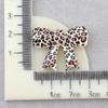 Estampado de Leopardo Amor Lazo Oso Conejo Accesorios de Resina Pegamento Cremoso Funda para Teléfono Celular Zapatos con Agujeros Hebilla Accesorios para el Cabello