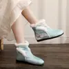2024 Nuevo Estilo Chino Zapatos de Tela Bordados del Viejo Pekín Zapatos de Otoño de la Dinastía Han Botas Cortas Planas de Disfraz Antiguo Zapatos para Mujer