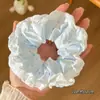 Lazo para coleta dulce y versátil para mujer, Cuerda para el pelo simple y elegante, Scrunchie de gran tamaño para verano, Accesorio para el pelo fresco y simple