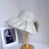 26 Chapéu Viseira Doce com Laço Primavera/Verão para Mulheres, Chapéu de Sol Versátil de Verão Que Faz o Rosto Parecer Menor, Chapéu de Sol com Proteção Solar para Exterior