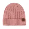 Fábrica de Gorros de Tricô de Poliéster Gorro de Tricô Imitação de Lã Atacado Outono e Inverno ao Ar Livre Gorro Espesso Quente Gorro Personalizado para Clima Frio