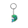 Llavero Serie Animales Marinos Dibujo Animado Lindo Colgante DIY para Bolso Colgante de Llavero de Coral Ballena Transfronterizo