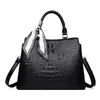 Bolso Transfronterizo para Mujeres de Mediana Edad 2026 Nueva Moda Bolso de Mano con Patrón de Cocodrilo Bolso de Mano de Gran Capacidad Bolso Cruzado para Mamá Moderno