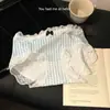 Calcinhas Femininas de Algodão Puro com Forro de Algodão Puro, Renda Francesa Sexy Estilo Japonês, Cintura Média, Calcinhas Infantis, Roupa Íntima Feminina