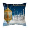Almohada Clásica Luna Dorada Transfronteriza Cojín de Cintura Cojín Corto de Felpa Funda para Cojín de Sofá Linterna Regalo de Vacaciones Venta al por Mayor