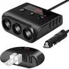 Nuevo Adaptador de Encendedor de Cigarrillos para Coche TR12 con Interruptor, Pantalla de Voltaje, 4 Puertos USB, Cargador de Coche de 100W