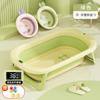 Tina de baño plegable para bebés y niños pequeños, adecuada para sentarse y acostarse, tamaño grande