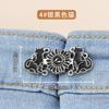 Pantalones Cintura Ajustada Botón Vestir Pantalones Cintura Holgada Cambiar Pequeño Artefacto Jeans Ajustables Elásticos Botón Par Hebilla